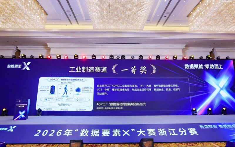 ng28.手艺“AOP工厂：数据驱动的智能制造新范式”荣获2026“数据要素×”大赛浙江分赛一等奖
